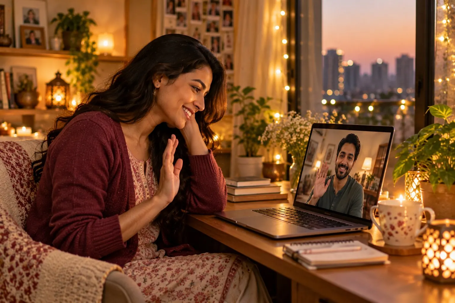 Long-Distance Love: an Indian couple putting it into practice